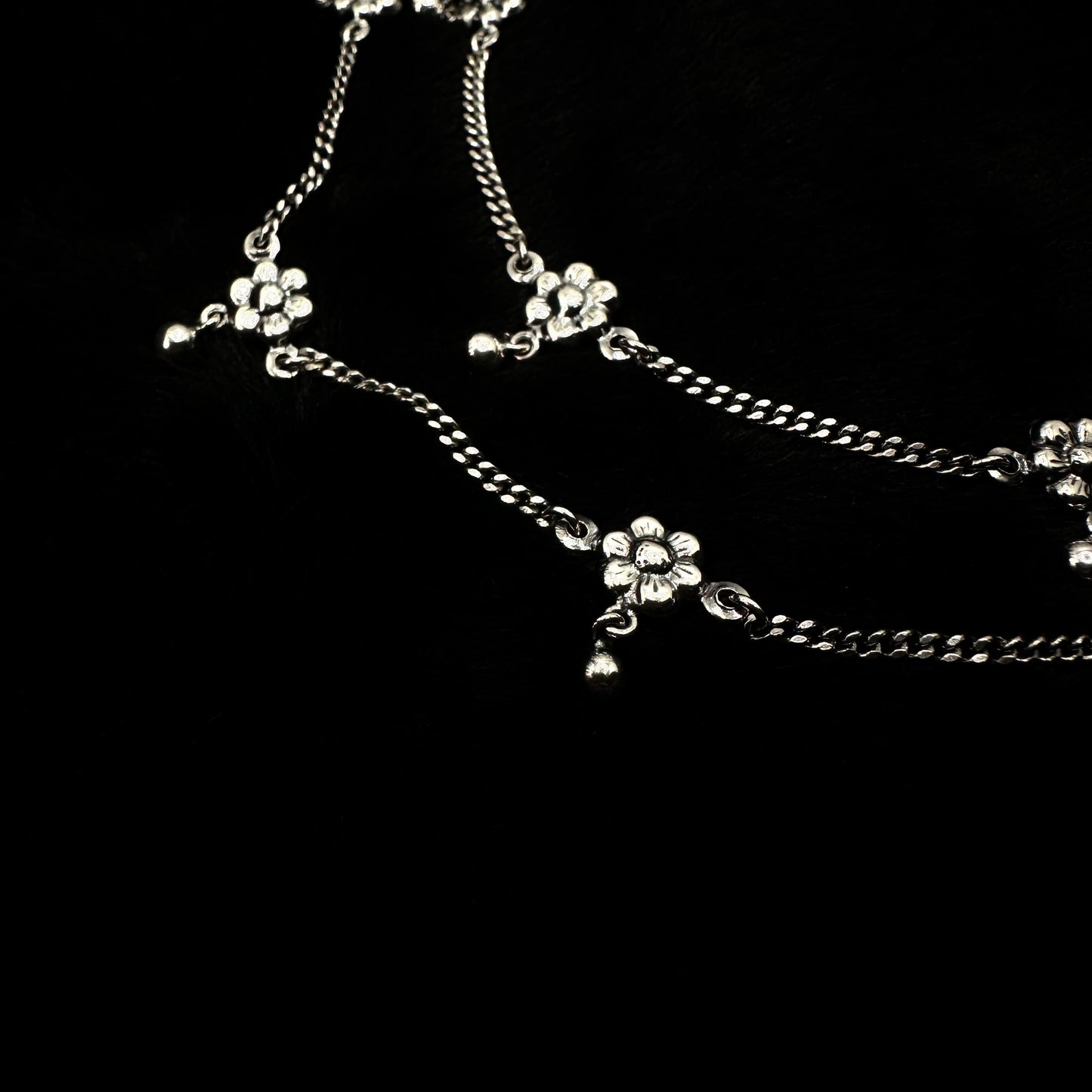 Stylish Sterling Silver Anklet
