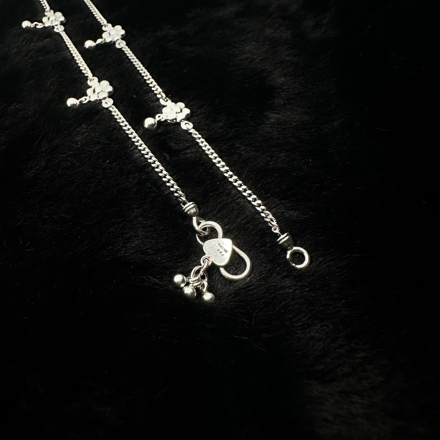 Stylish Sterling Silver Anklet