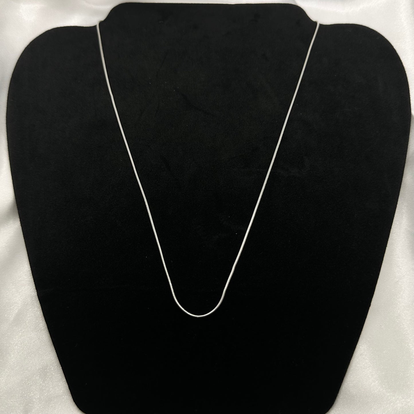Magic Ball Chain in Thin Snake Style Silver