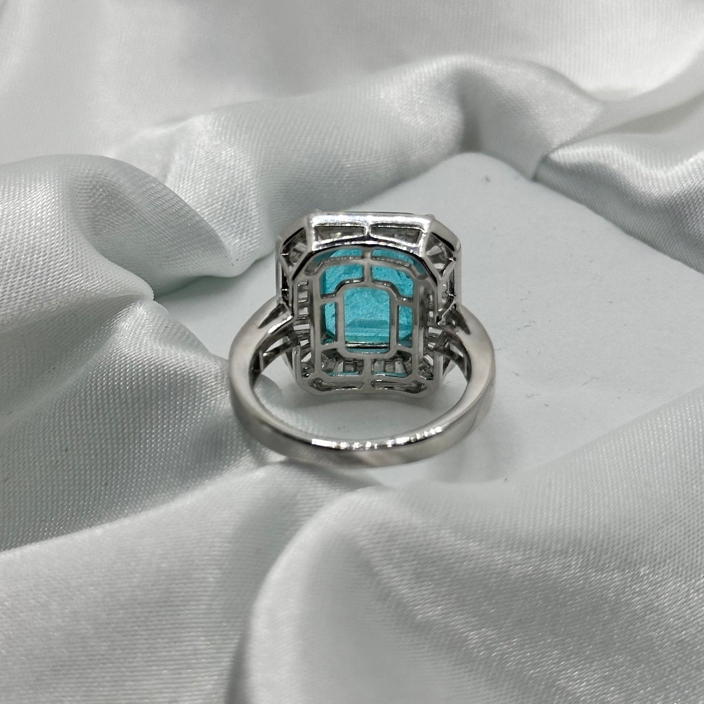Ocean Blue Aquamarine Ring