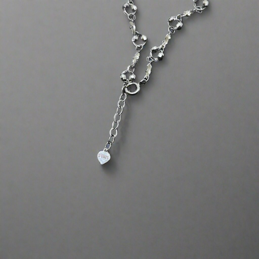 Floral Charm Elegant Silver Bracelet