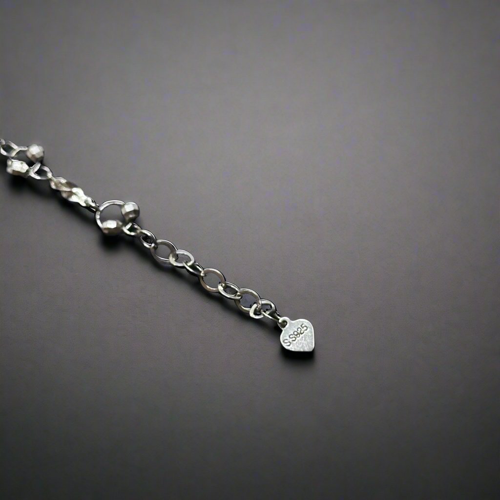 Floral Charm Elegant Silver Bracelet