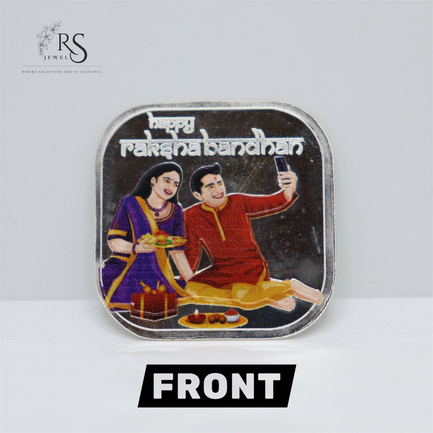 5g Fine Silver Raksha Bandhan Coin – "Mera Bhai Mera Goodluck" & "Happy Rakshabandhan" Limited Edition Gift