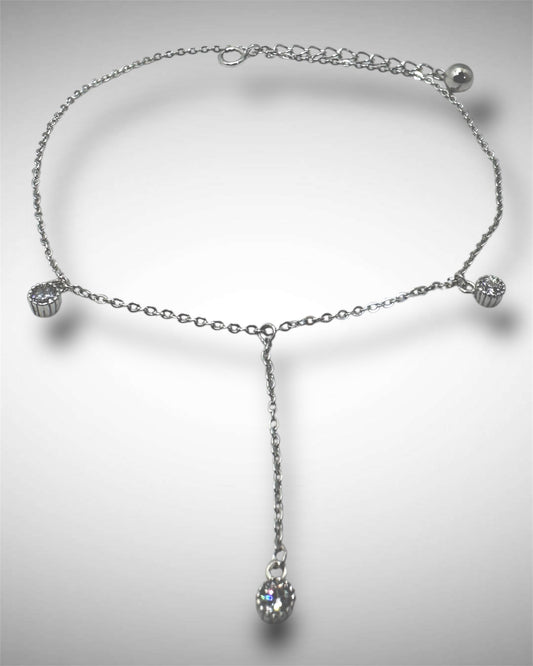 Lariat Bracelet with Sparkling Drops