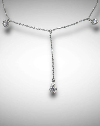 Lariat Bracelet with Sparkling Drops