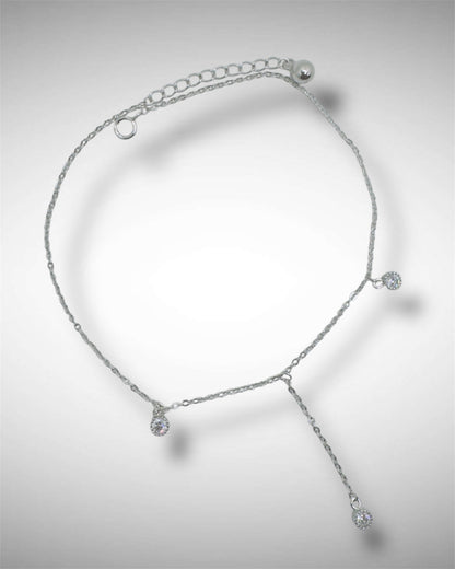 Lariat Bracelet with Sparkling Drops