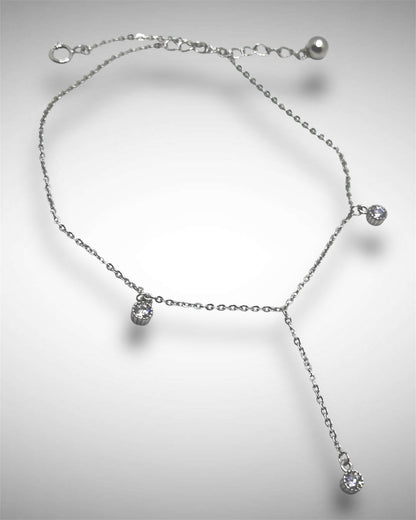 Lariat Bracelet with Sparkling Drops