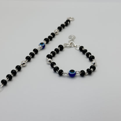 Sterling Silver Evil Eye Baby Bracelet