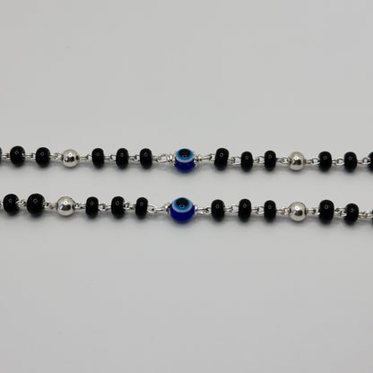 Sterling Silver Evil Eye Baby Bracelet