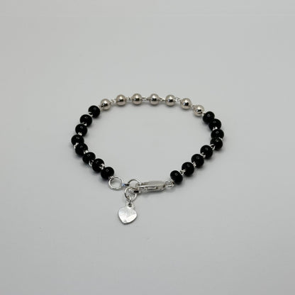Silver and Black Bead Classic Nazariya