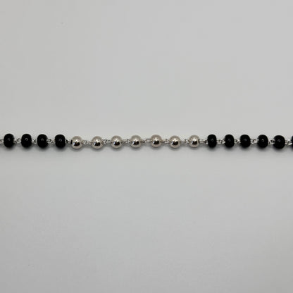 Silver and Black Bead Classic Nazariya
