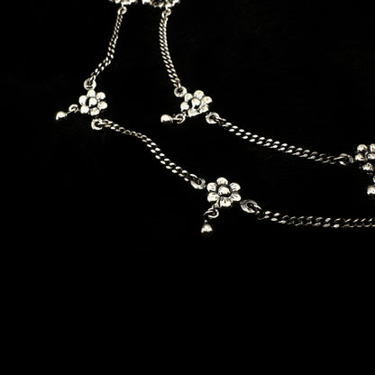 Stylish Sterling Silver Anklet
