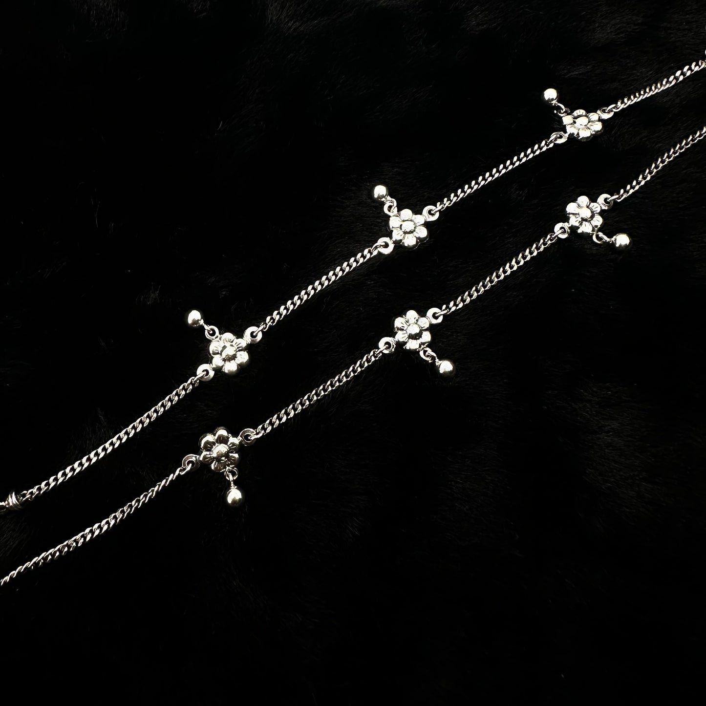 Stylish Sterling Silver Anklet