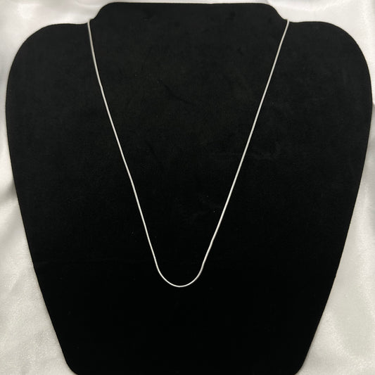 Magic Ball Chain in Thin Snake Style Silver