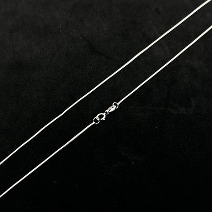 Magic Ball Chain in Thin Snake Style Silver