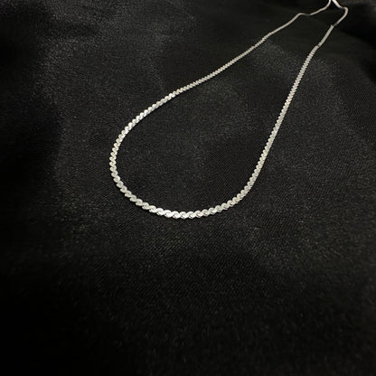 Serpentine Sterling Silver Chain 925