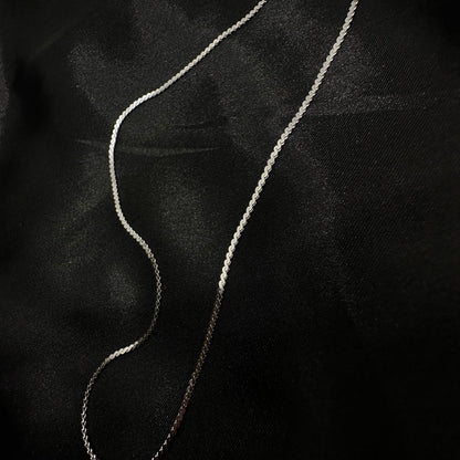 Serpentine Sterling Silver Chain 925