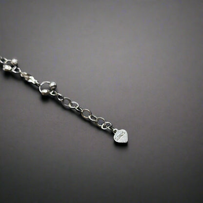 Floral Charm Elegant Silver Bracelet